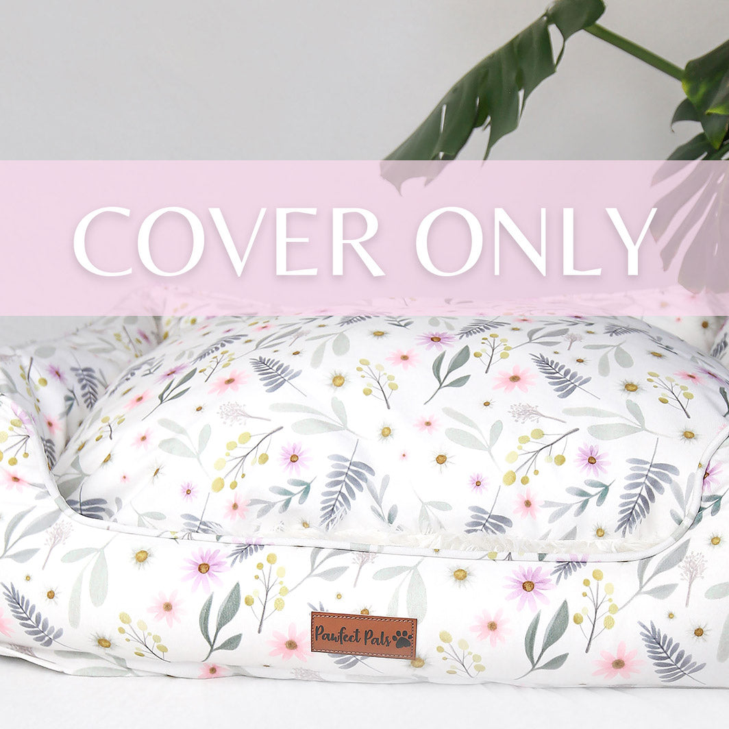 Daisy Baby - Wildflowers Snuggle Bud dog bed cover.