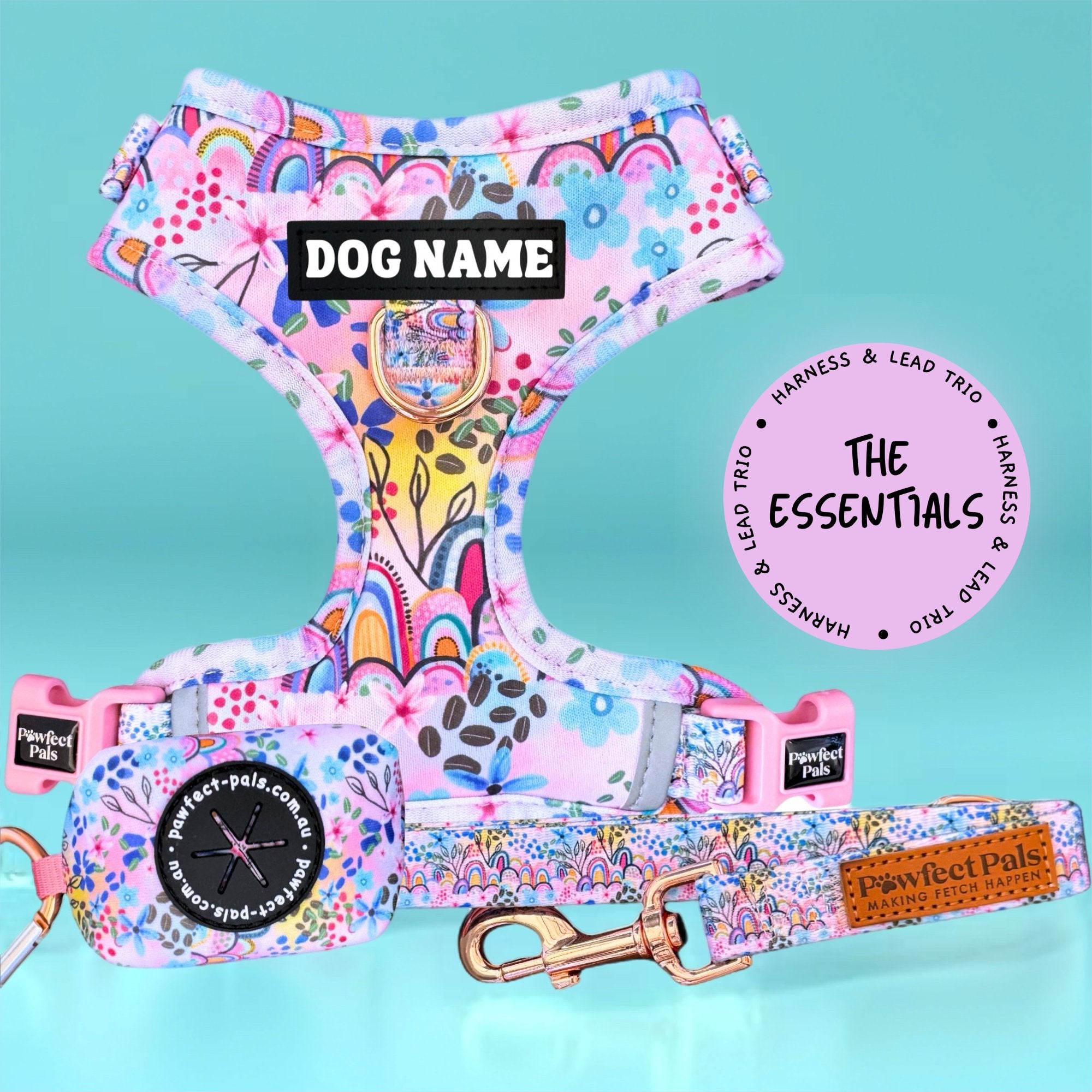 Got it Glowing On - Personalised Adjustable Harness Trio