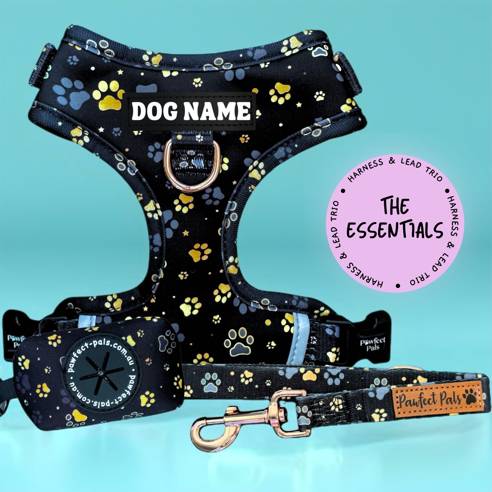 I Love You BEARy Much - Personalised Adjustable Harness Trio