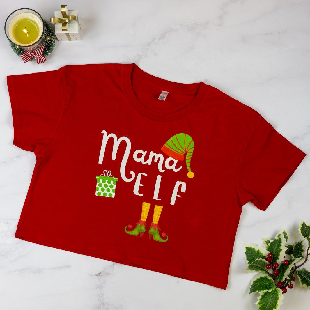 Mama Elf Christmas t-shirt.