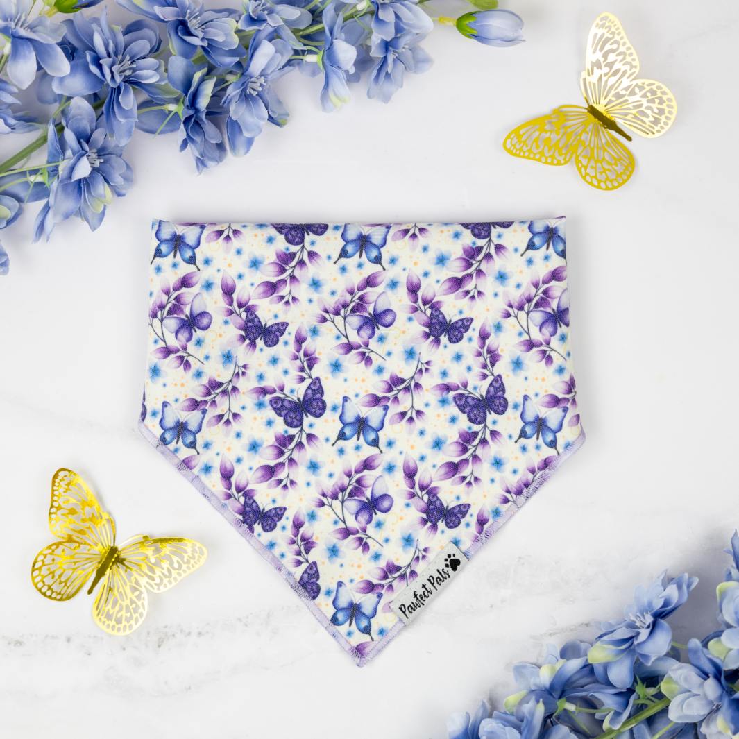 Social Butterfly cotton bandana.