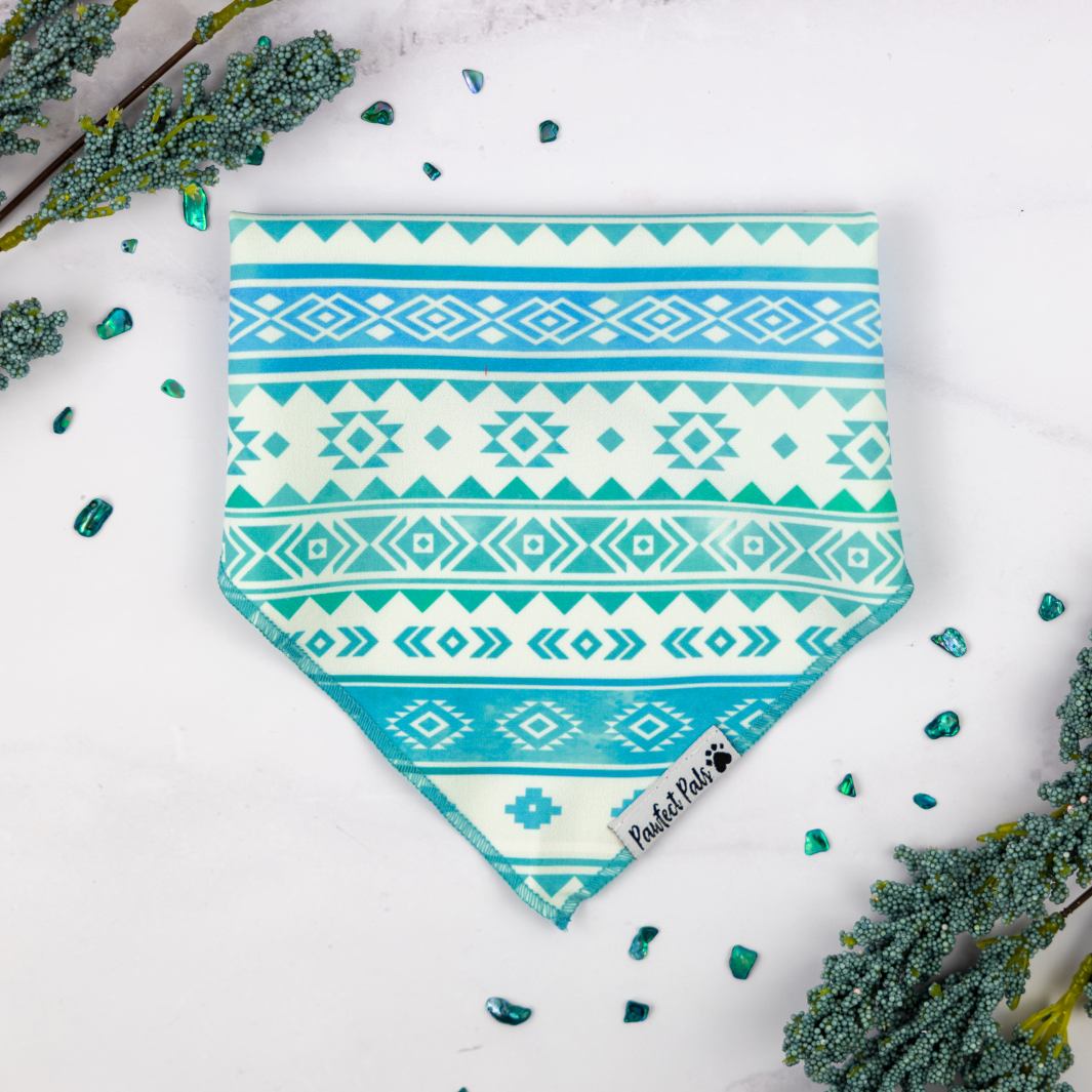 Aquamarine Dreams cotton bandana.