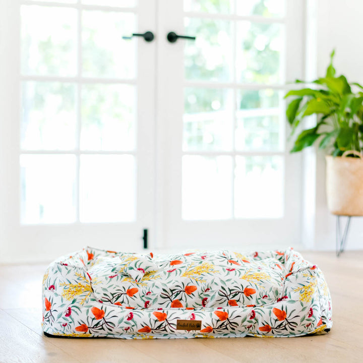 Australian Beauties - Flora snuggle bud dog bed in XL.