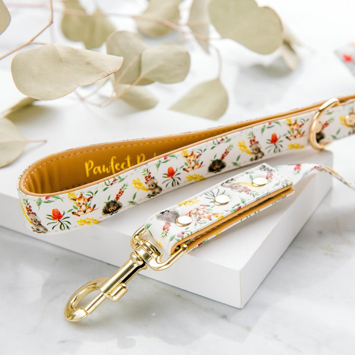 Vegan leather dog lead in the Australian Beauties Walkies Pack.
