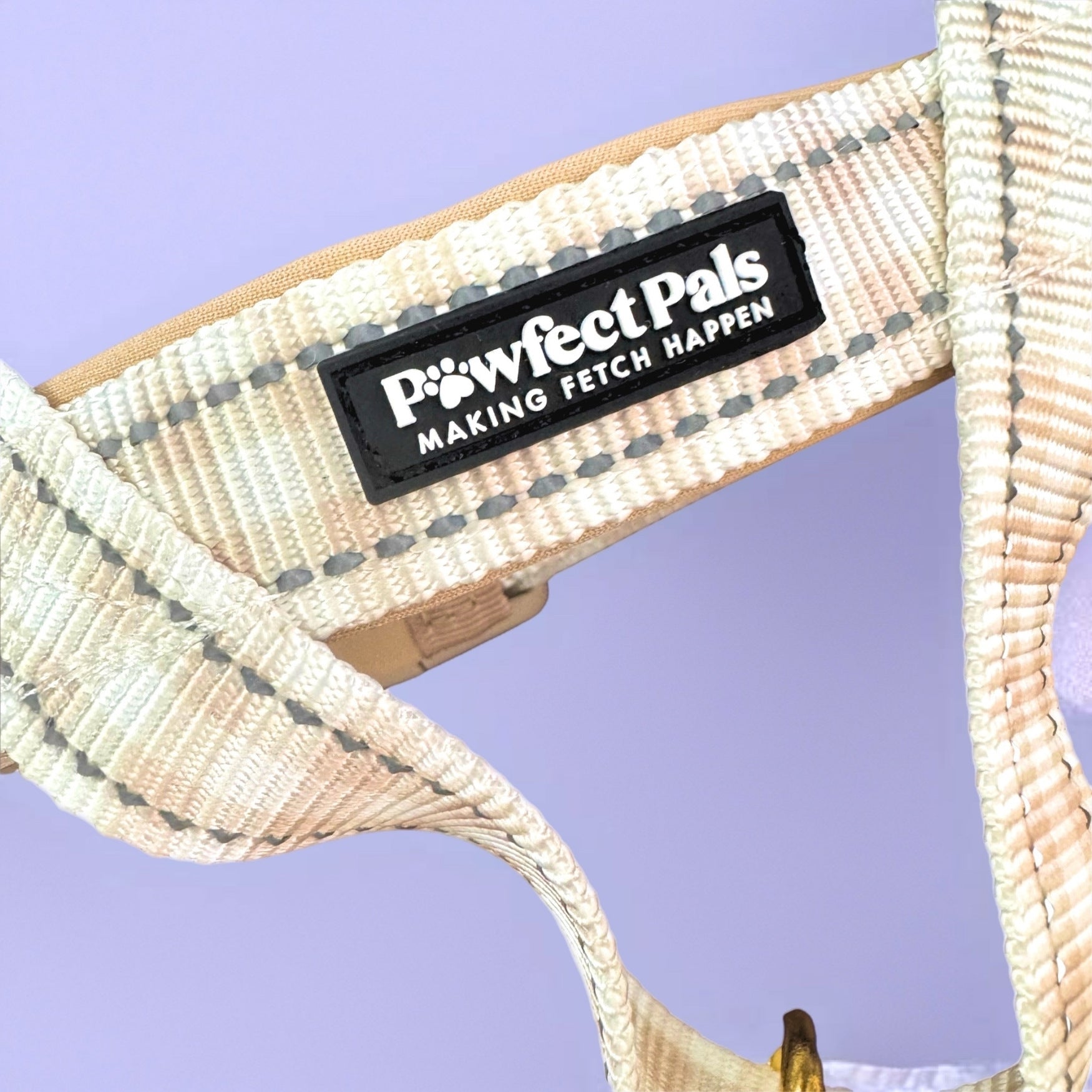 Pawfect Pals personalised strap dog harness with custom name option in colourful printed design