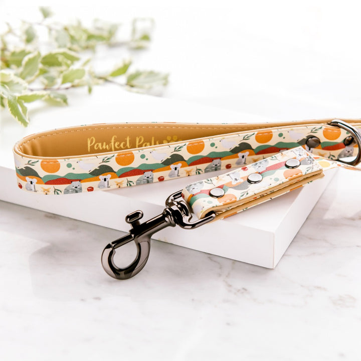 Vegan leather dog lead in the Born to Explore Walkies Pack.