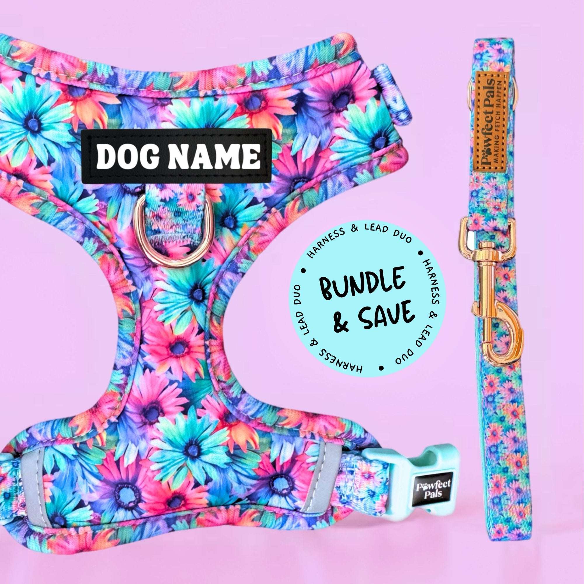 Daydream Believer - Personalised Adjustable Harness Duo