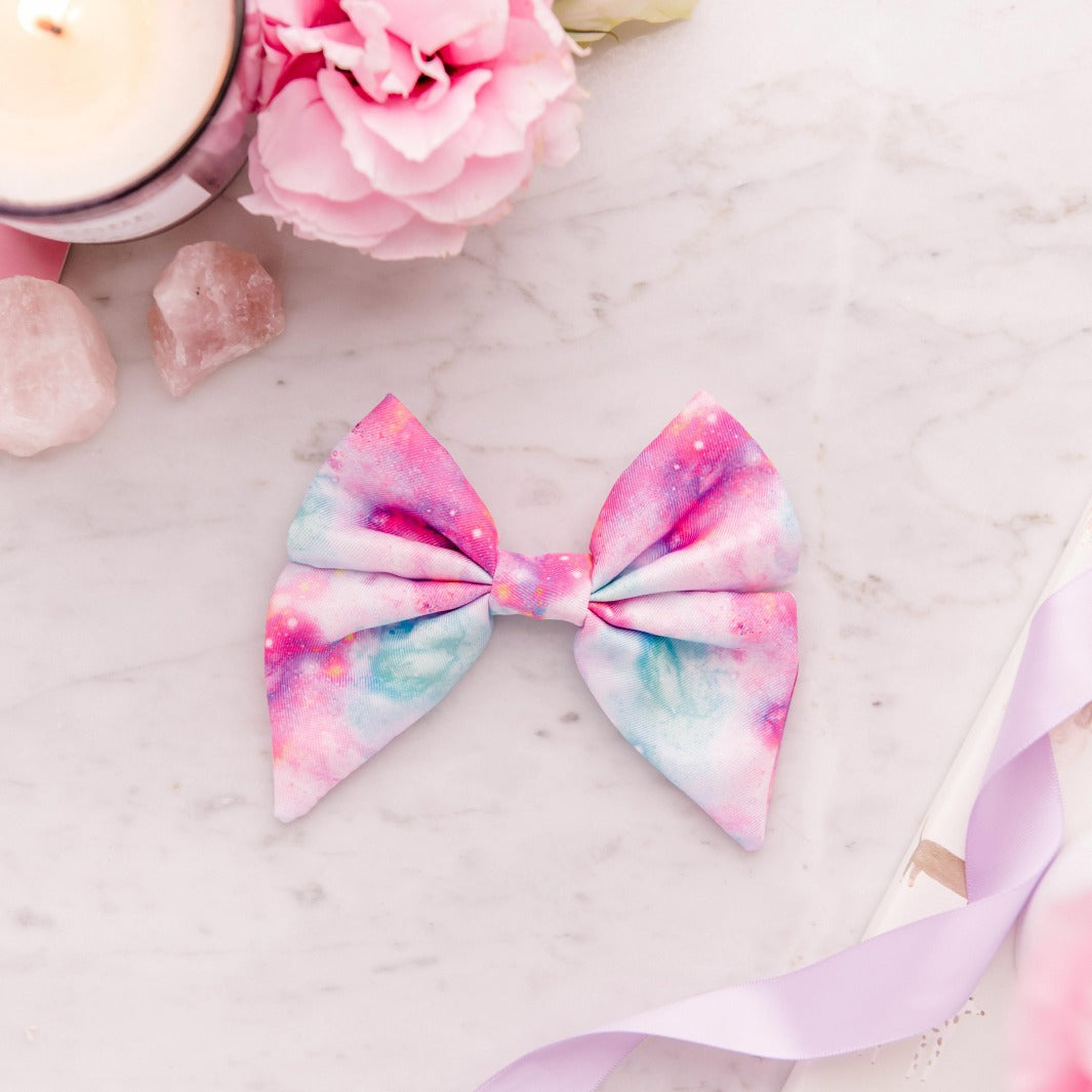Dog sailor bow tie in the Dreamy Days Walkies Pack.