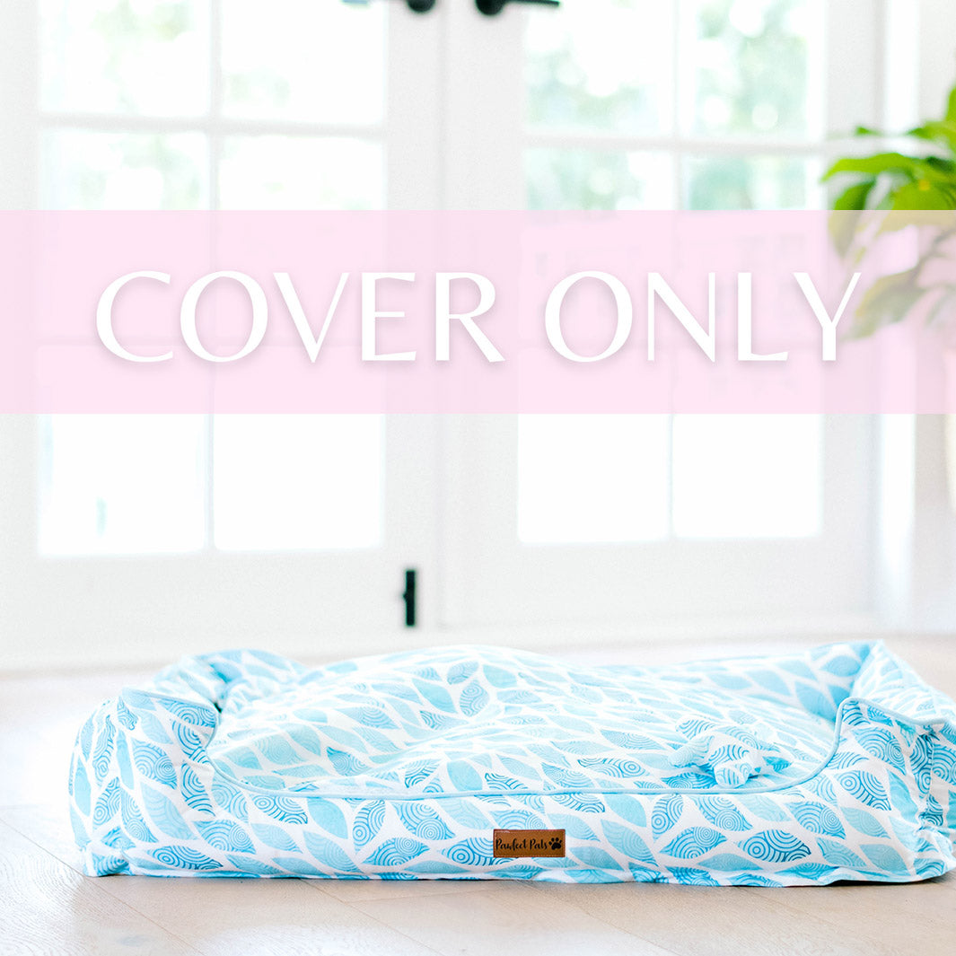 Koalified Cuddler - Leaves Snuggle Bud dog bed cover.