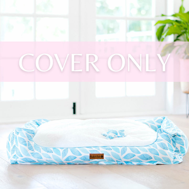 Koalified Cuddler - Leaves Snuggle Bud dog bed cover.