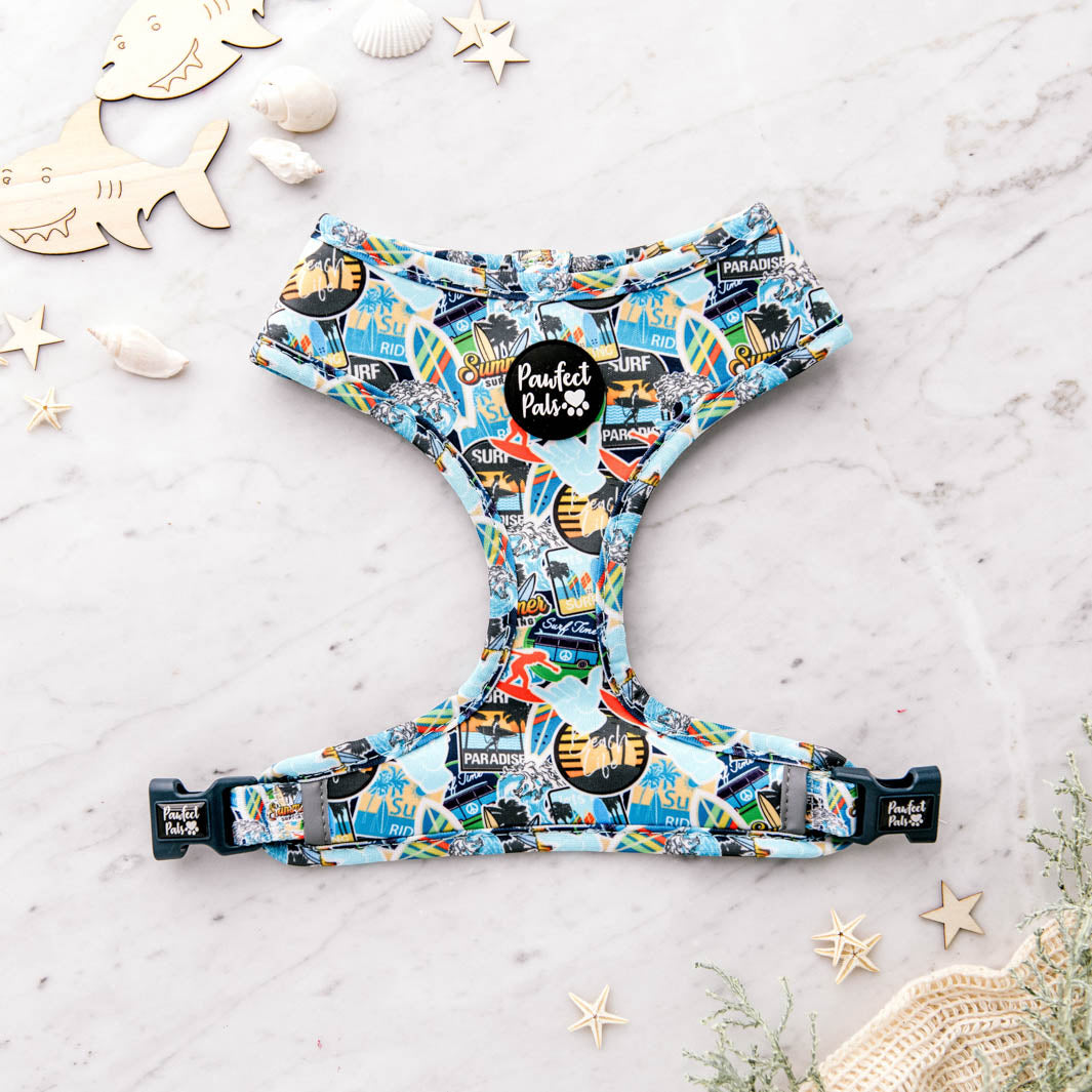 Good Vibes side of the Little Dude reversible harness.