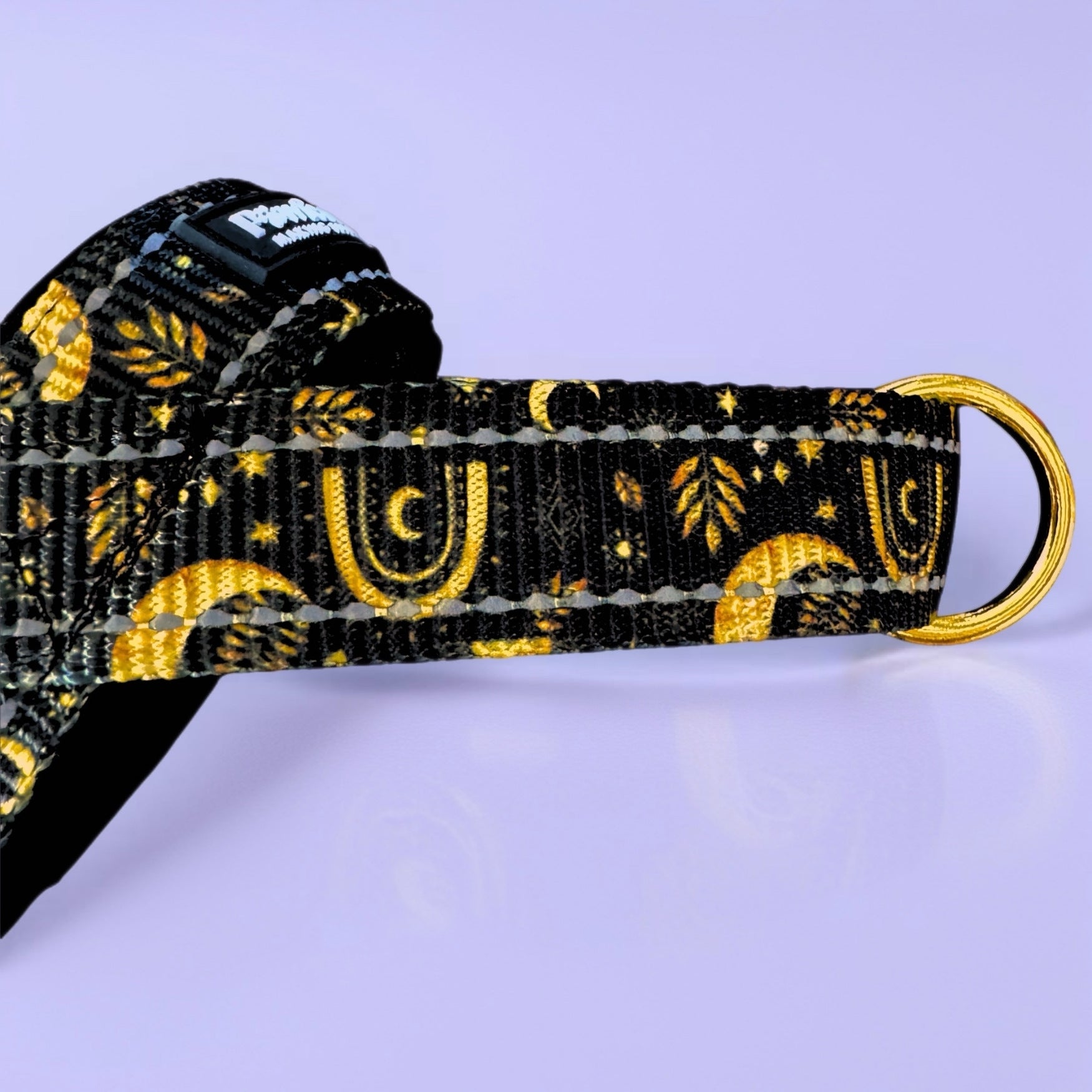 Pawfect Pals Midnight Sky personalised strap dog harness with custom name option in starry navy design