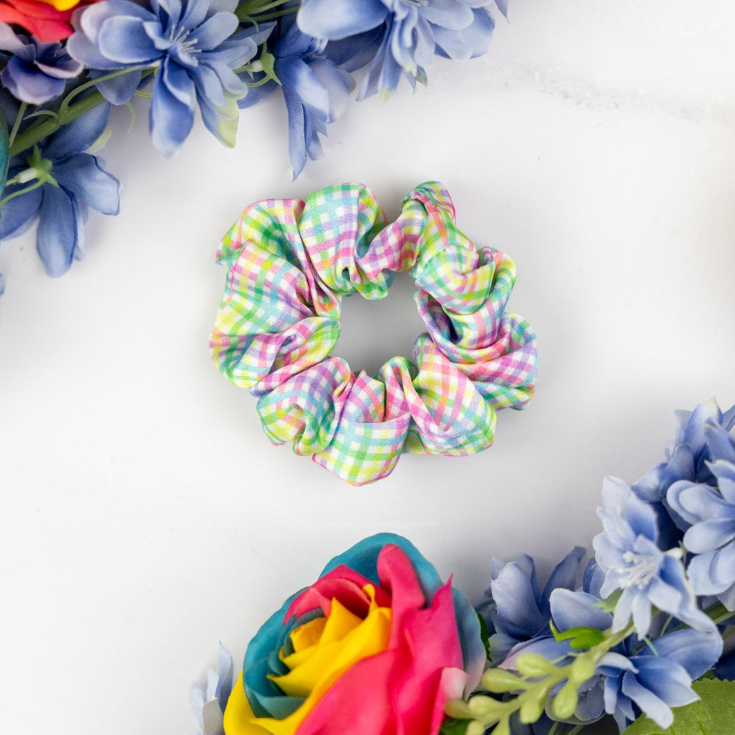 Once and Flor-all - Gingham scrunchie.