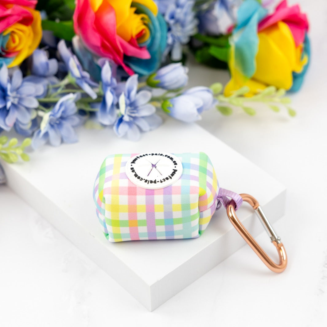 Once and Flor-all - Gingham Deja Poo waste bag holder.