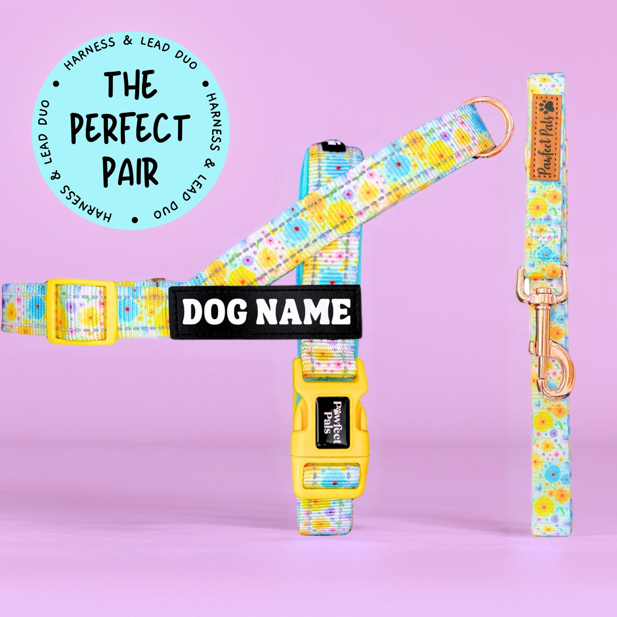 Once & Flor-All - Personalised Strap Harness Duo