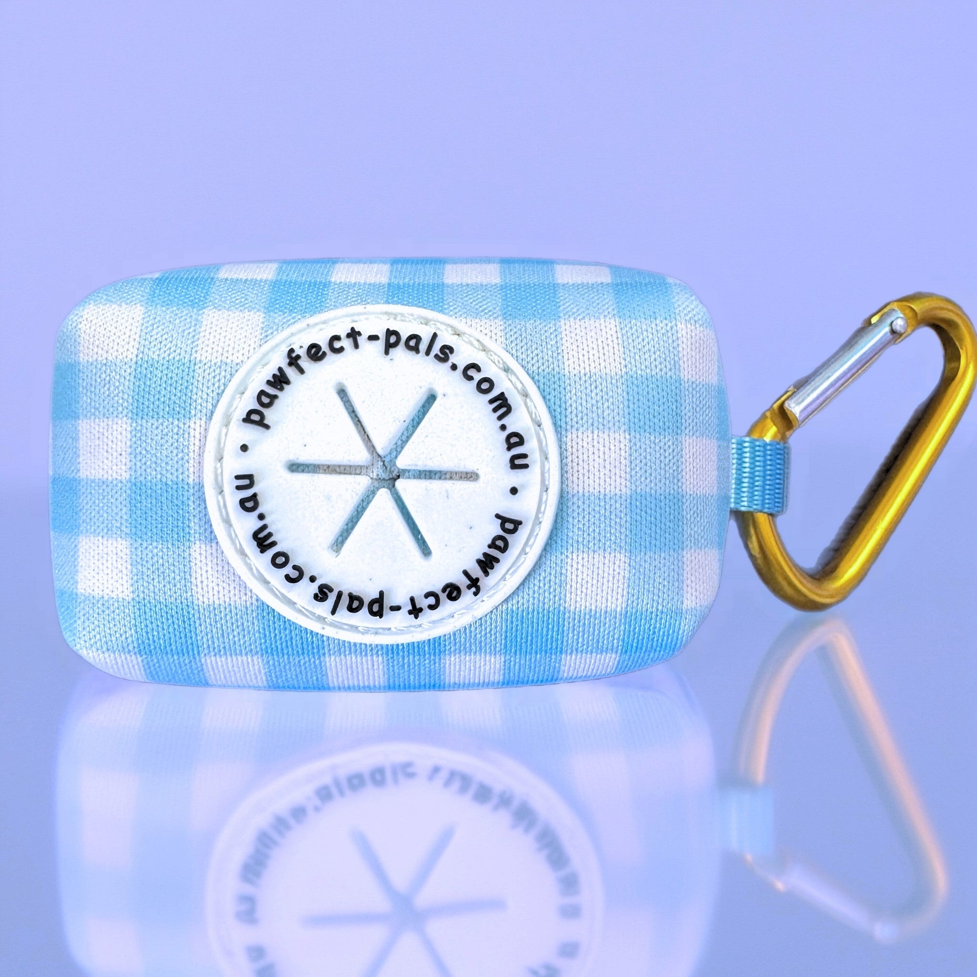 Blue Gingham - Deja Poo Waste Bag Holder
