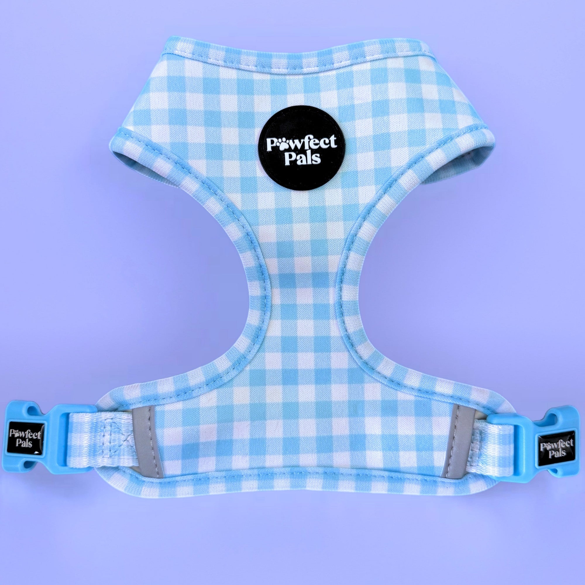 Blue Gingham - Reversible Dog Harness