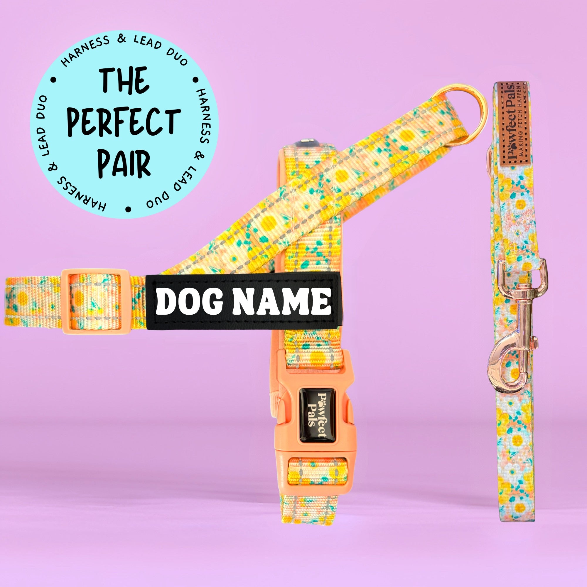 Summer Field - Personalised Strap Harness Duo