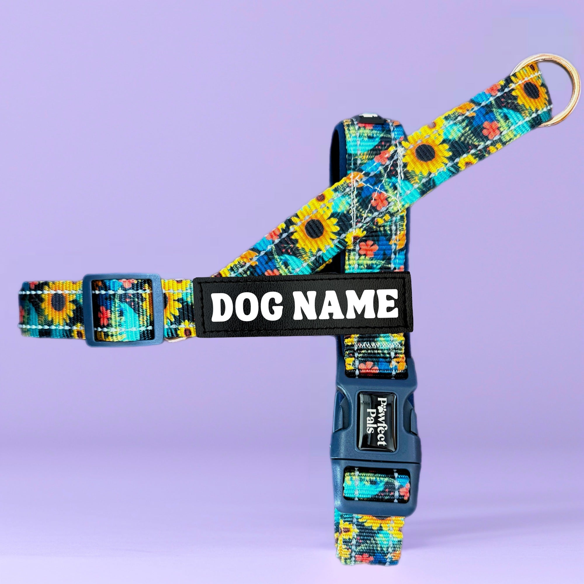 Sunflower Bloom - Personalised Strap Harness Trio