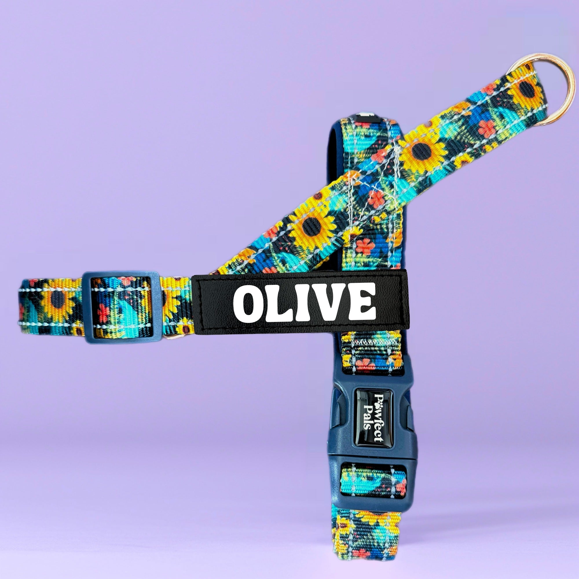 Sunflower Bloom - Personalised Strap Harness Trio