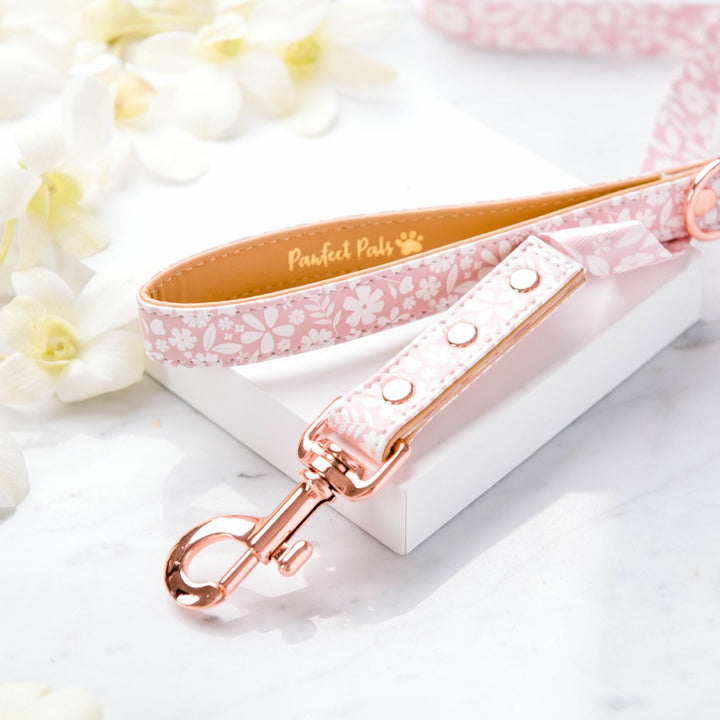 Vegan leather dog lead in the Precious Petal Walkies Pack.