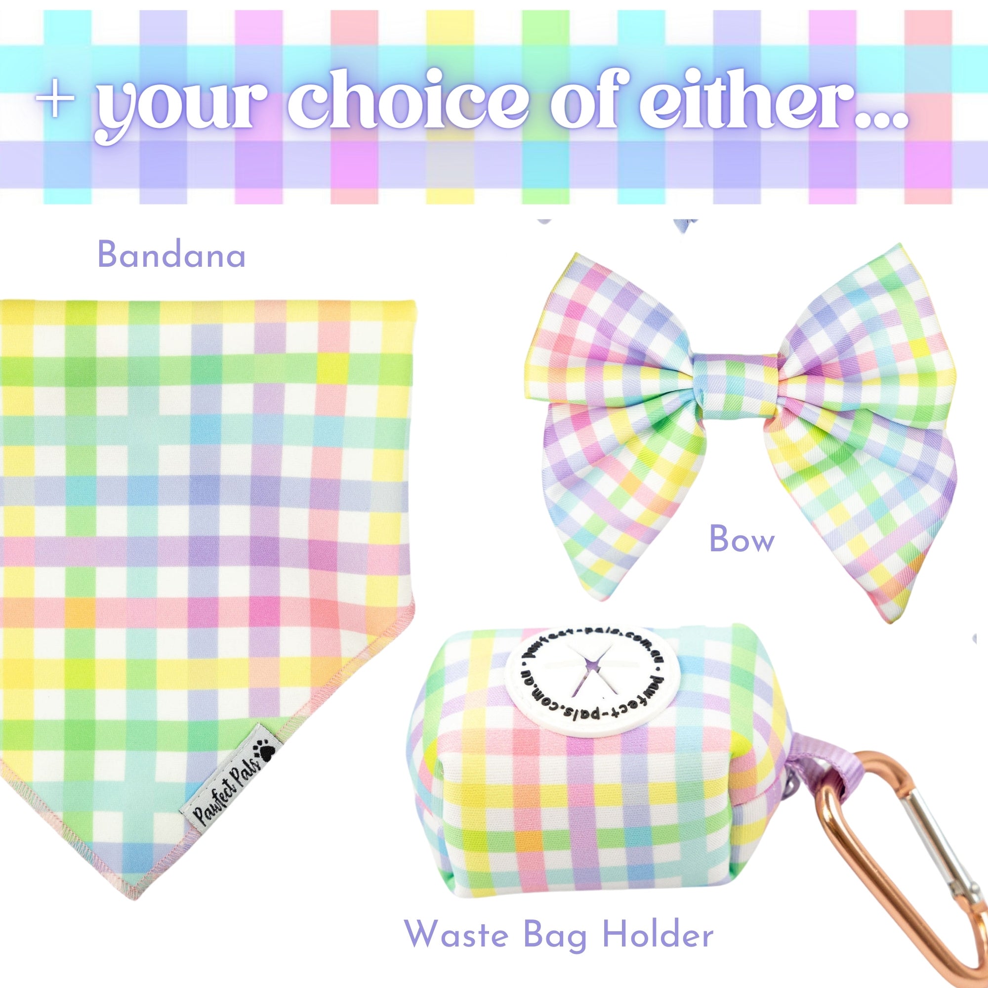 Once & Flor-All - Rainbow Gingham Walkies Pack