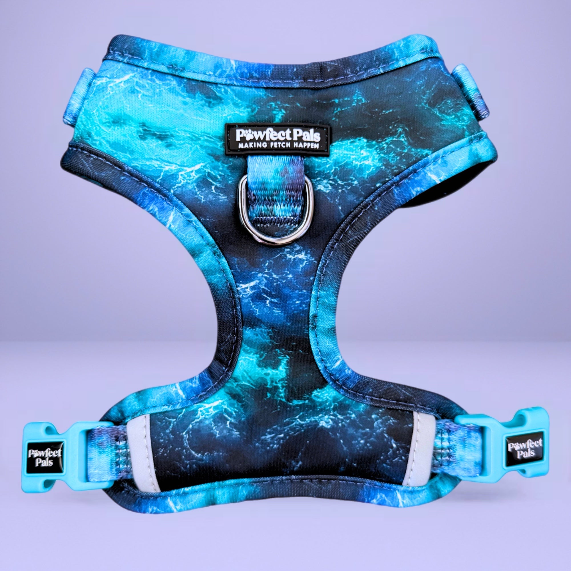 Shell Yeah - Ocean Waves No-Pull Adjustable Harness