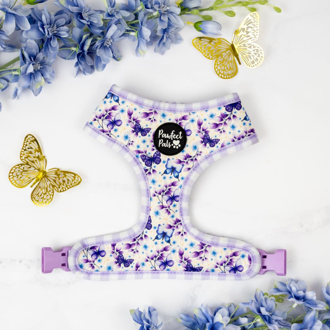 Butterfly side of the Social Butterfly reversible harness.