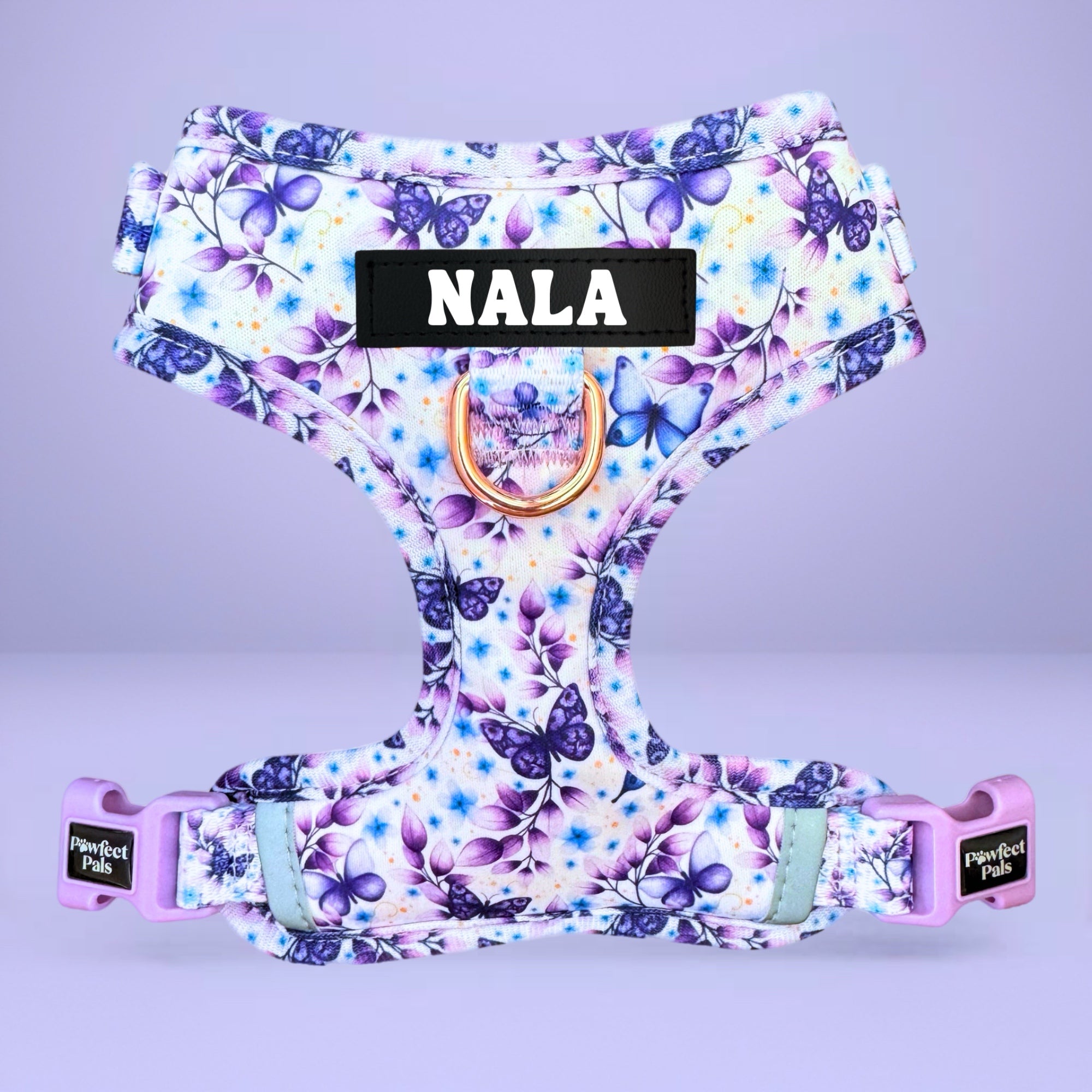 Social Butterfly - Personalised Adjustable Harness Duo