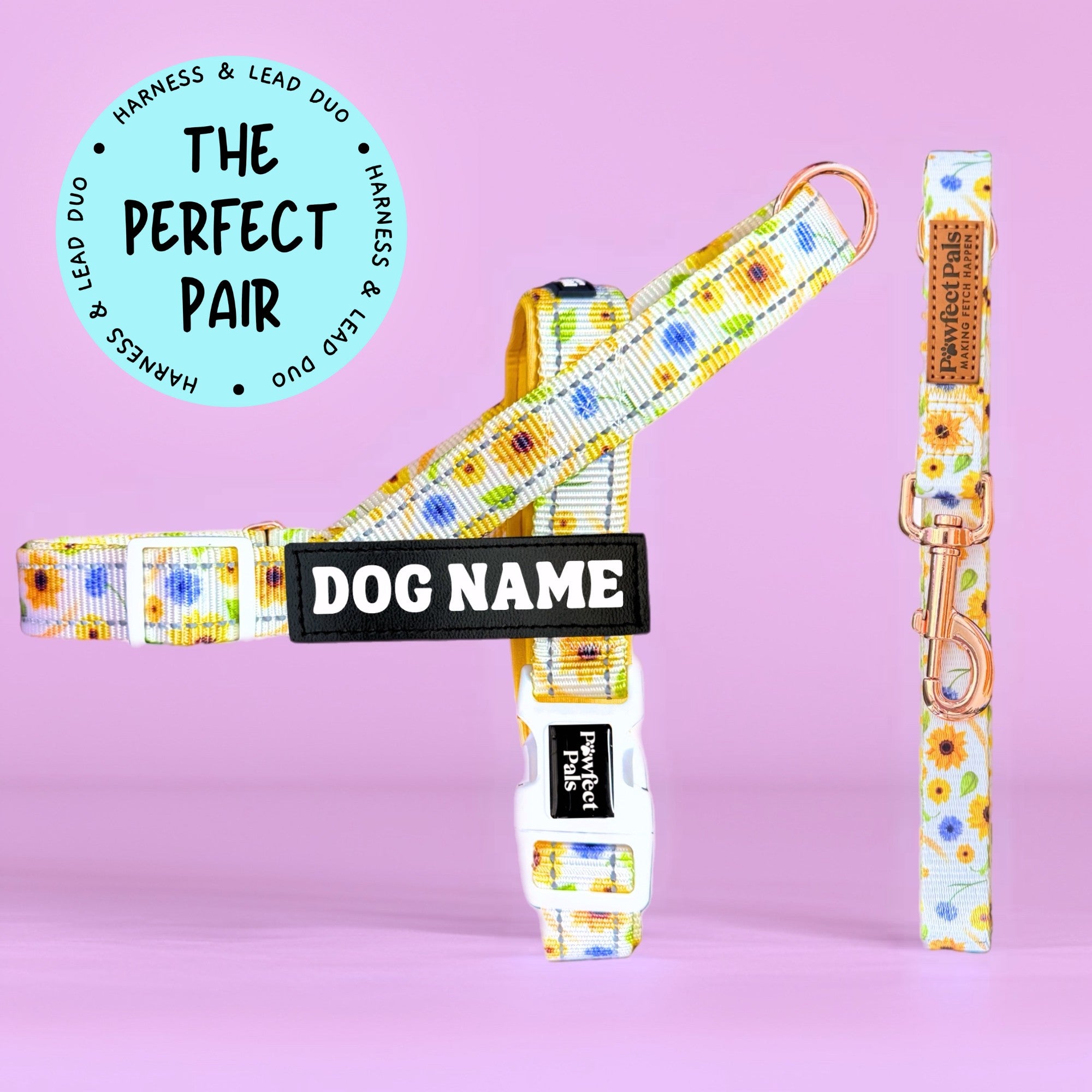 Sunshine on my Mind - Personalised Strap Harness Duo