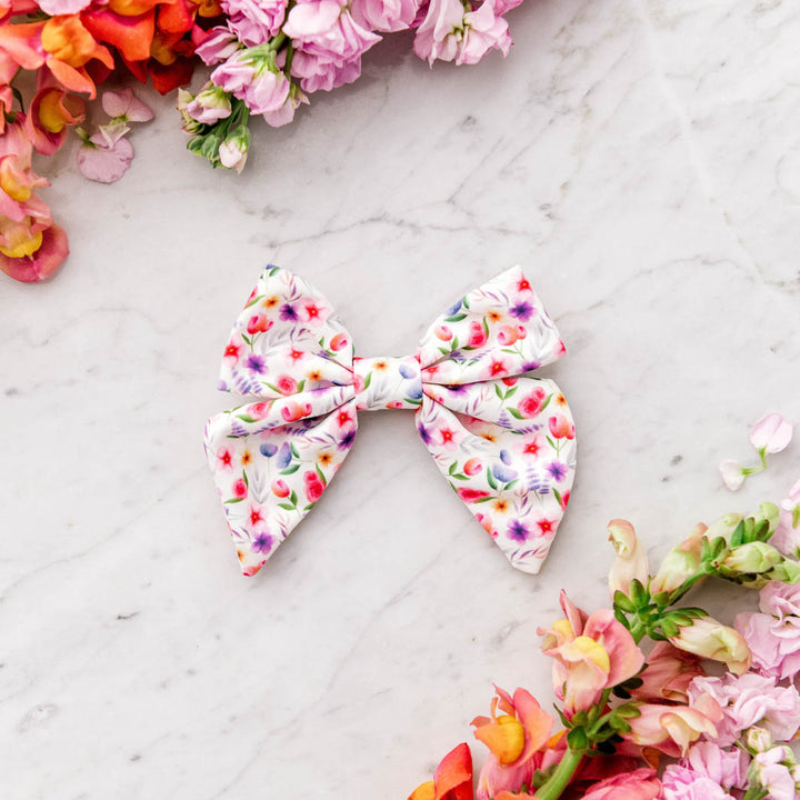Think Pretty Thoughts - Bouquet sailor bow tie.