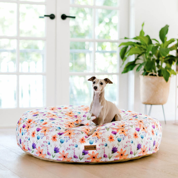 You Grow Girl cuddle bud dog bed in large.