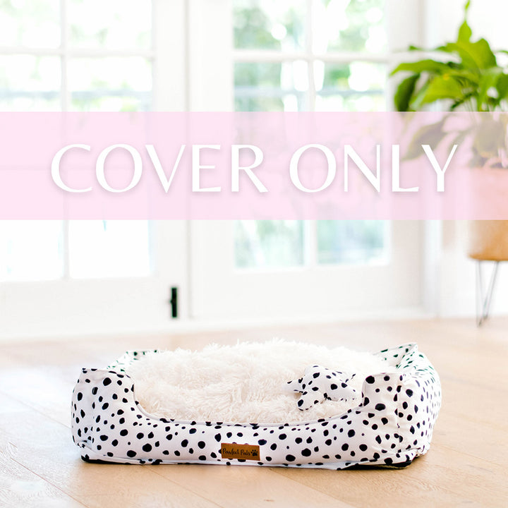 Zoomies - Terrazzo Snuggle Bud dog bed cover.