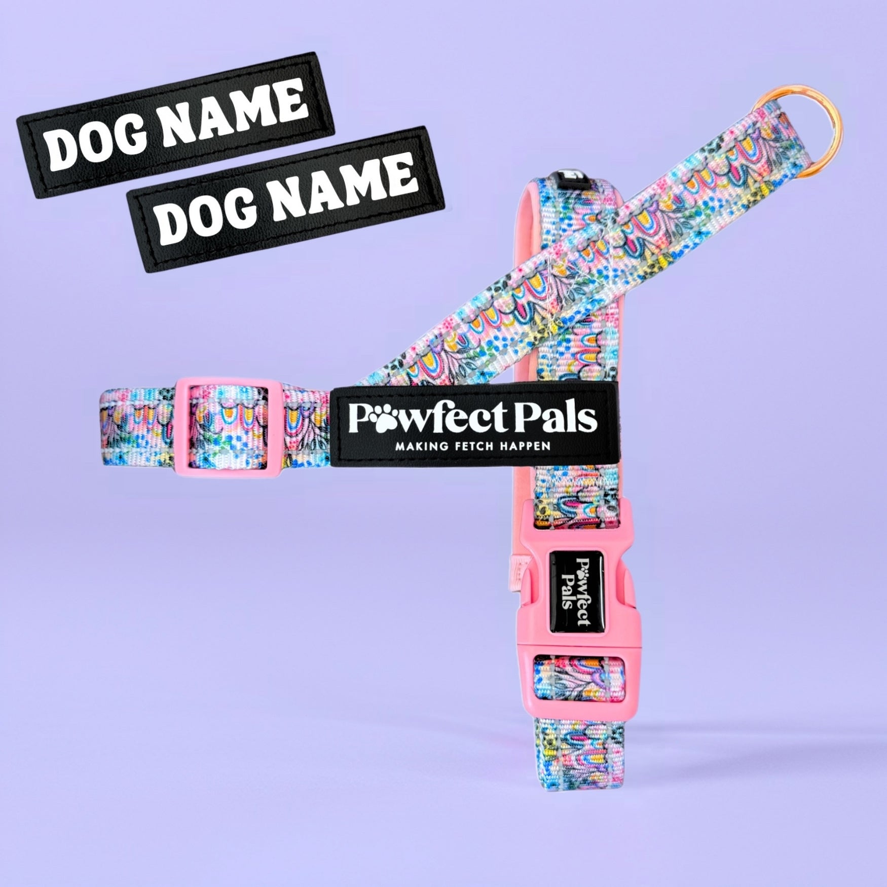 awfect Pals Got It Glowing On personalised strap dog harness with custom name option