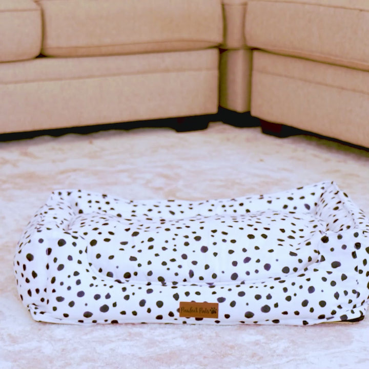 Zoomies - Terrazzo snuggle bud dog bed.