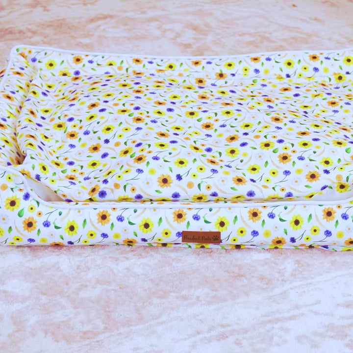Sunshine on my Mind snuggle bud dog bed.