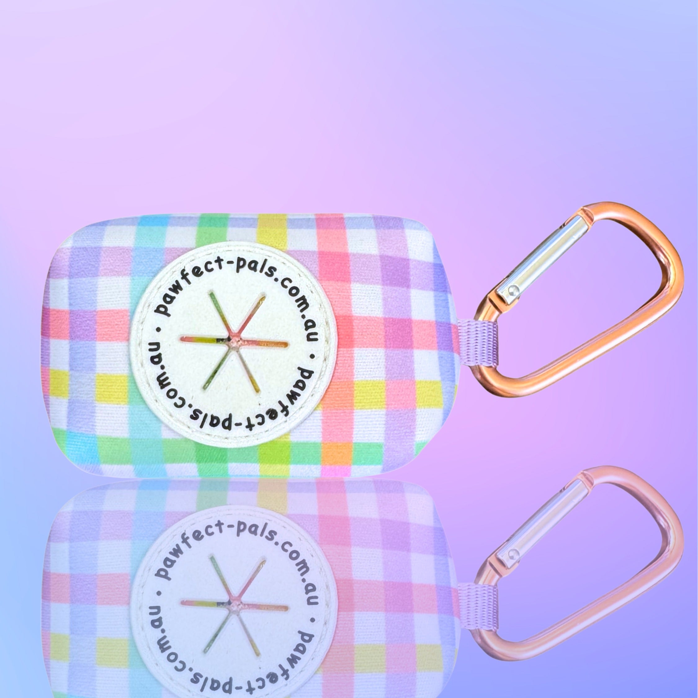 Rainbow Gingham - Personalised Adjustable Harness Trio