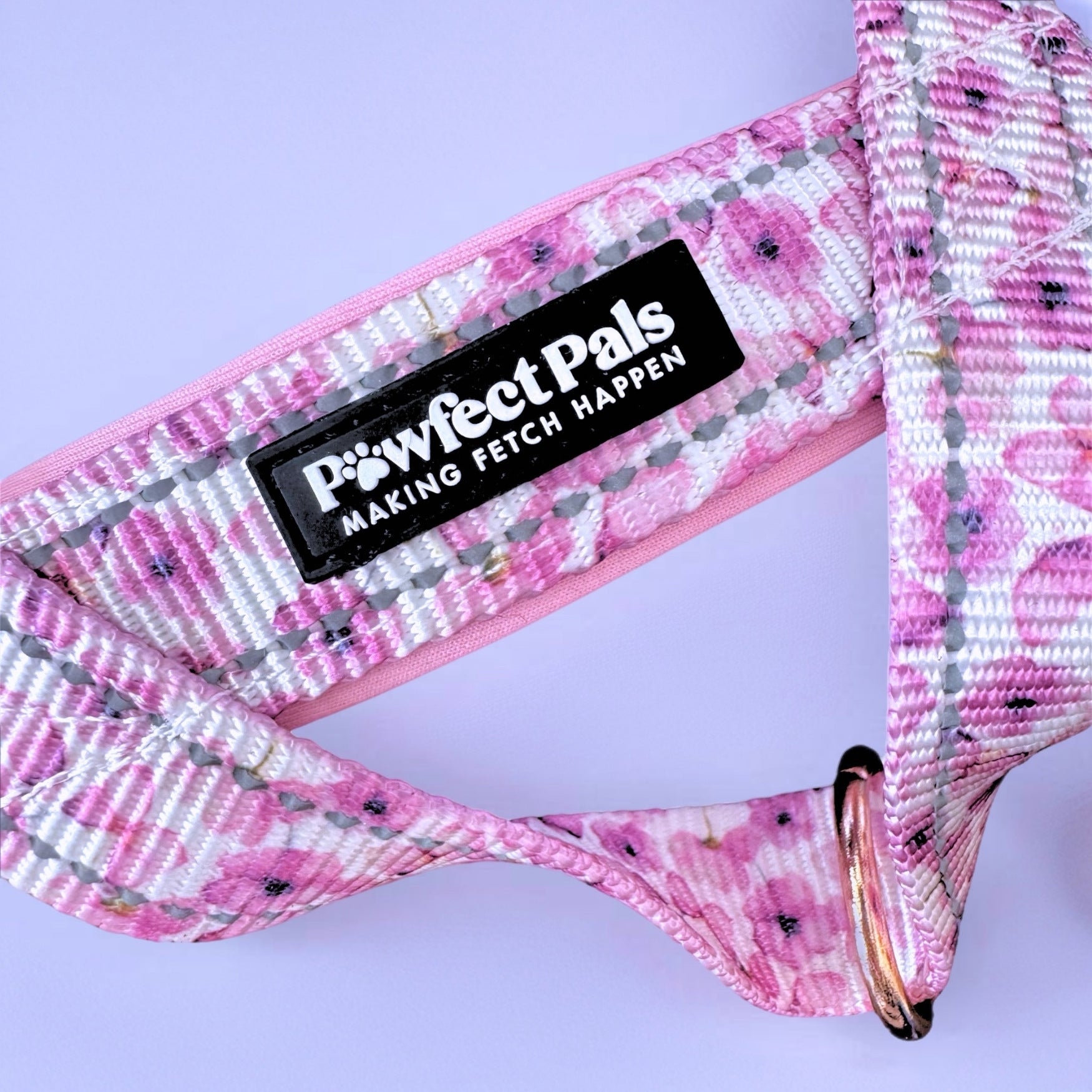 Pawfect Pals personalised strap dog harness with custom name option in colourful printed design