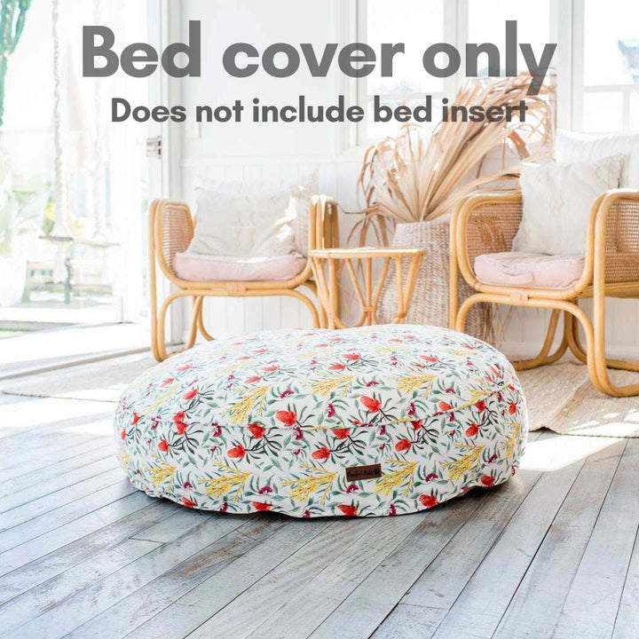 Australian Beauties - Flora Cuddle Bud dog bed cover.