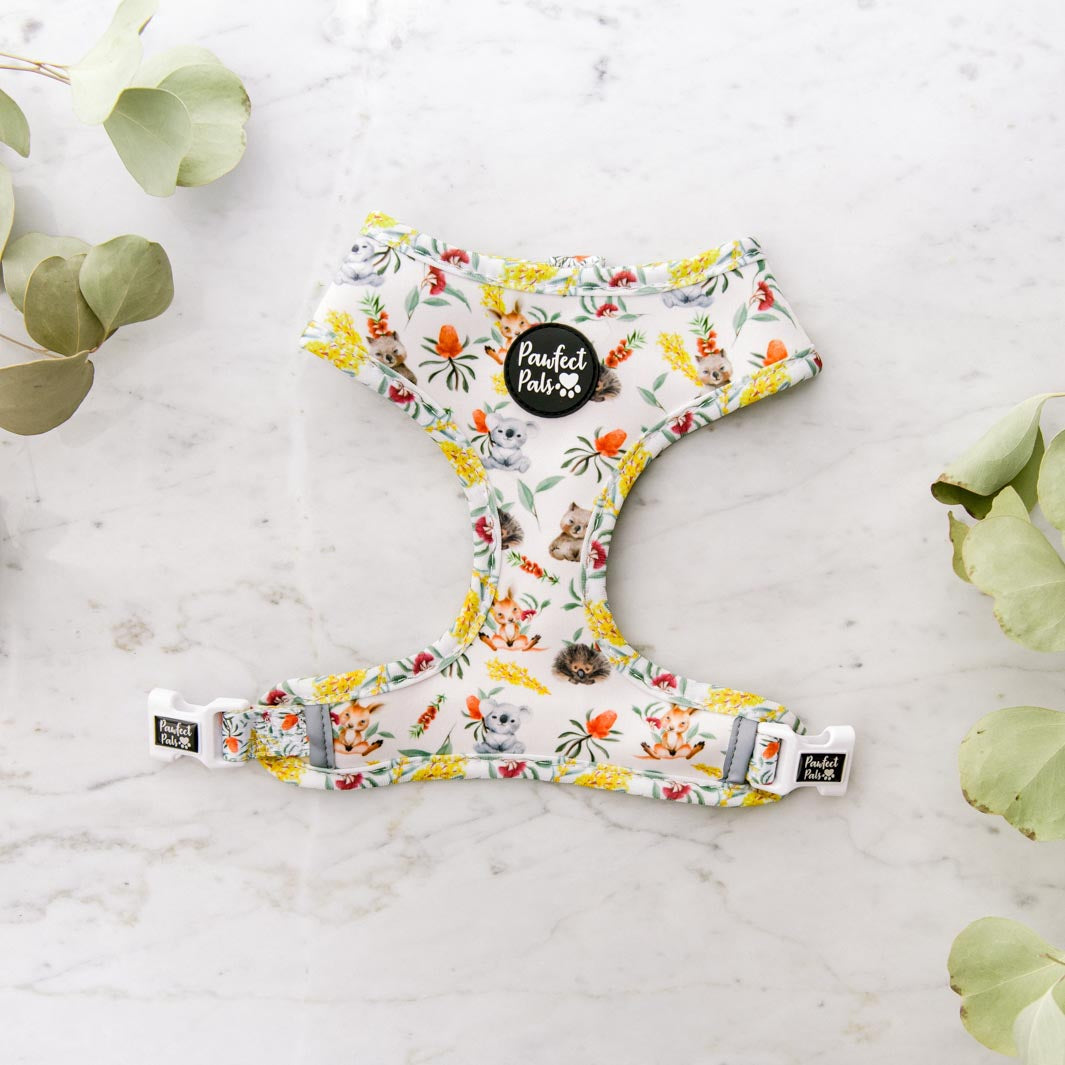 Australian Beauties reversible harness - animal side.