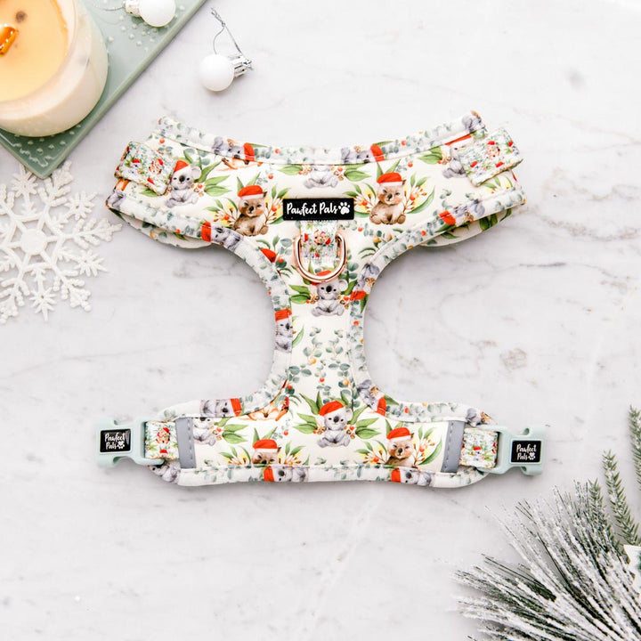 Christmas Wishes & Puppy Kisses no-pull adjustable harness.