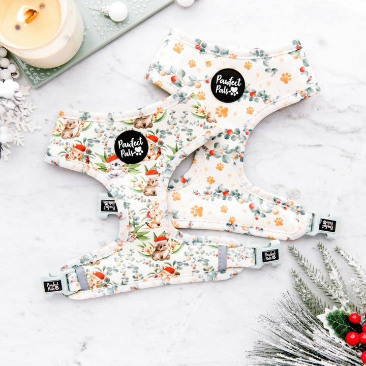 Christmas Wishes & Puppy Kisses reversible harness.