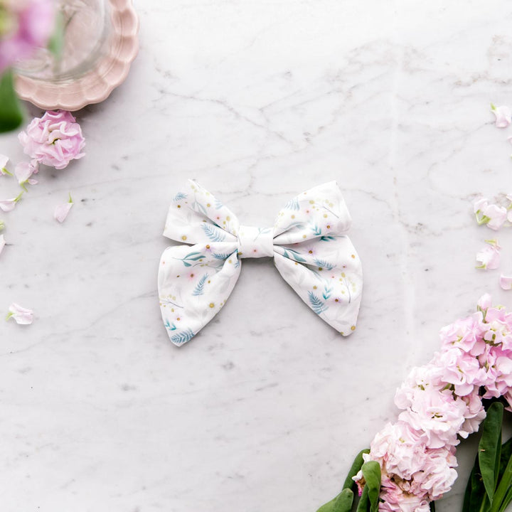 Daisy Baby - Wildflowers sailor bow tie.