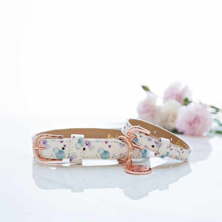 Don't Stop Be-Leaf-ing collar with matching bracelet.
