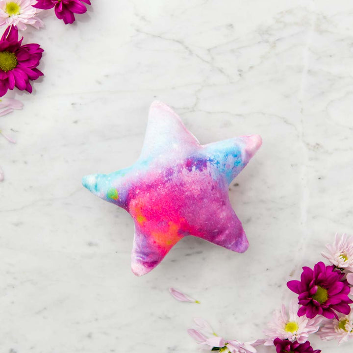 Free Dreamy Days toy comes with each Cuddle Bud dog bed.