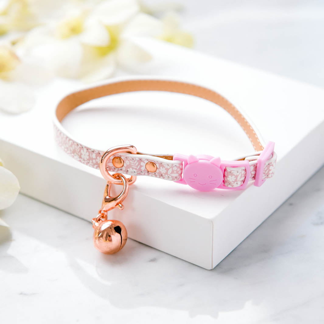 Precious Petal - Dusty Pink cat collar.