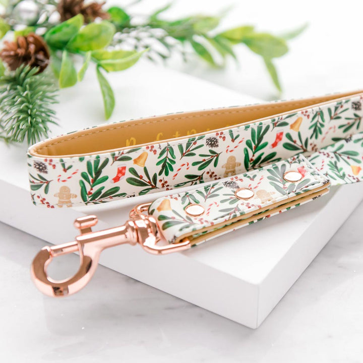 Gettin' Jingly With It vegan leather dog lead.