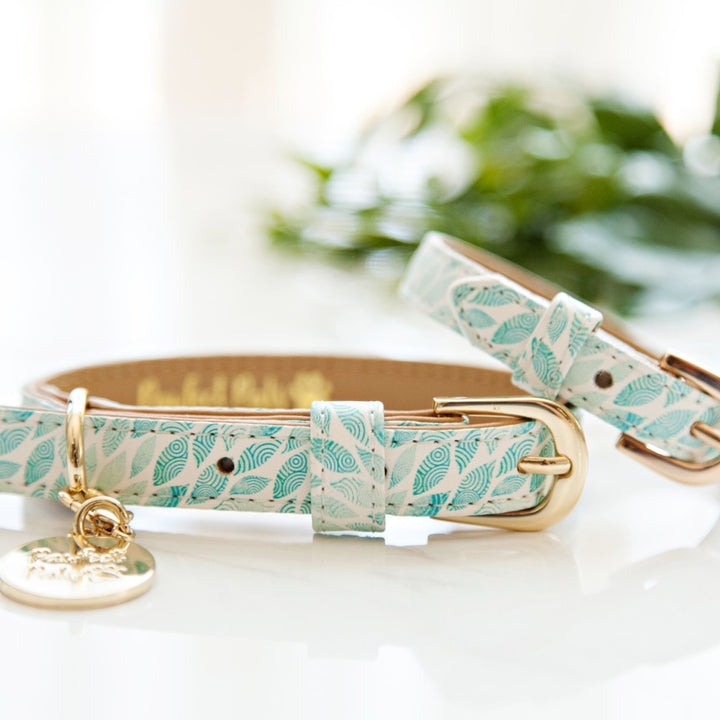 Koalified Cudller - Leaves collar with matching bracelet.