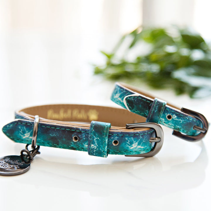 Shell Yeah - Ocean Waves bracelet with matching collar.
