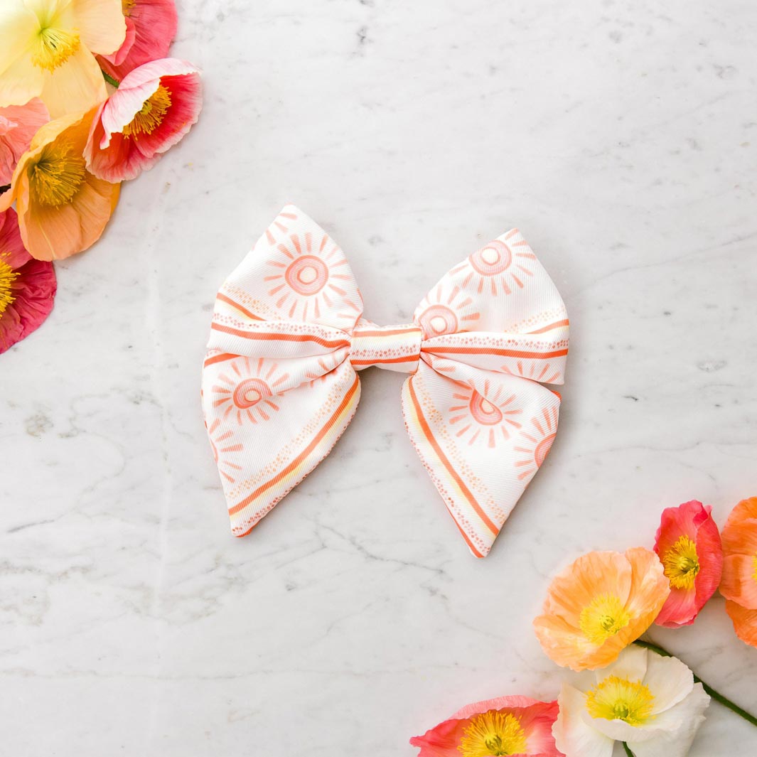 Sunkissed sailor bow tie.